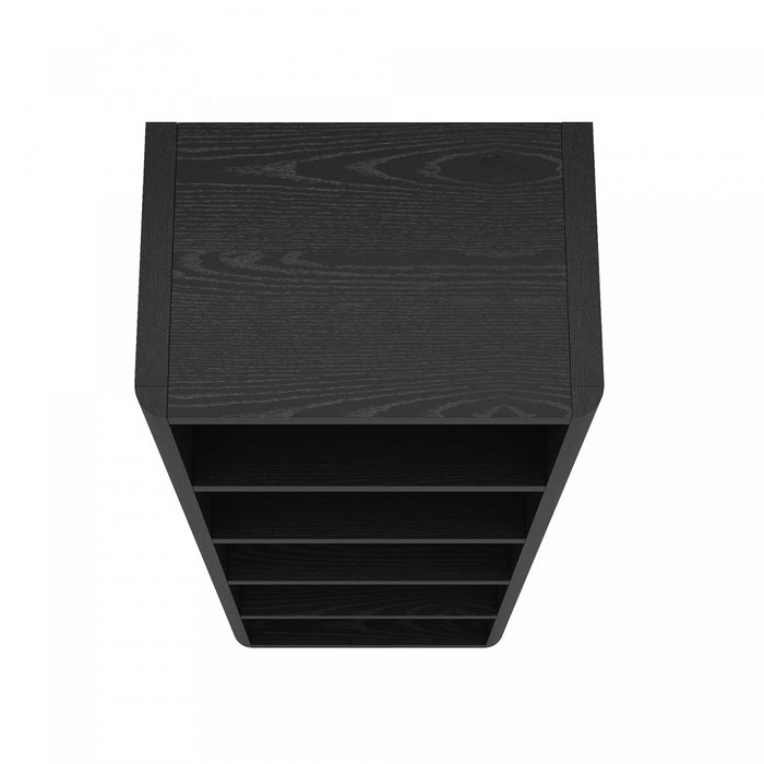Rivington Modern 28\" Open Bookcase in Black - Set of 2