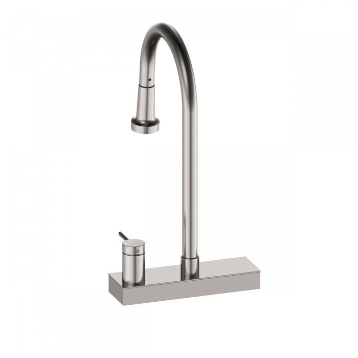 4 Function Pivoting Waterfall Pull-Down Kitchen Faucet with Power Wash. Brushed Nickel-FCWRMBND1 Laundry Combo