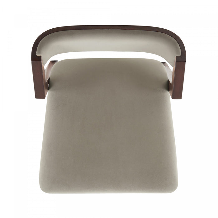 Patricia Modern Wood Upholstered Counter Stool in Linen - Set of 3