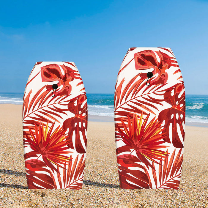 Costway 41\" Bodyboard Lightweight Surfboard W/wrist Leash Fin Eps Core For Kids & Adults