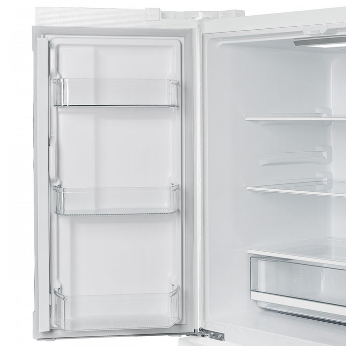 Forno Espresso Moena 36-inch French Door Refrigerator in White, 19.2 cu.ft. - FFRBI1820-36WHT
