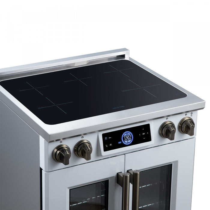 Forno Maximus 30 Inch Induction Range White, 4.32 cu.ft - FFSIN0932-30WHT Electric Range