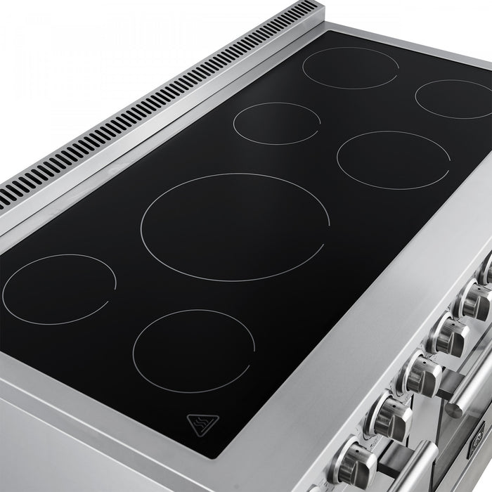 Forno Paolo 48 Inch Freestanding Electric Range, Stainless Steel, 6.7 cu.ft. - FFSEL6011-48