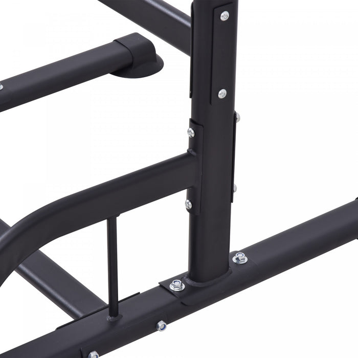 Soozier Adjustable Power Tower With Pull Up And Dip Bar, Home Gym Workout