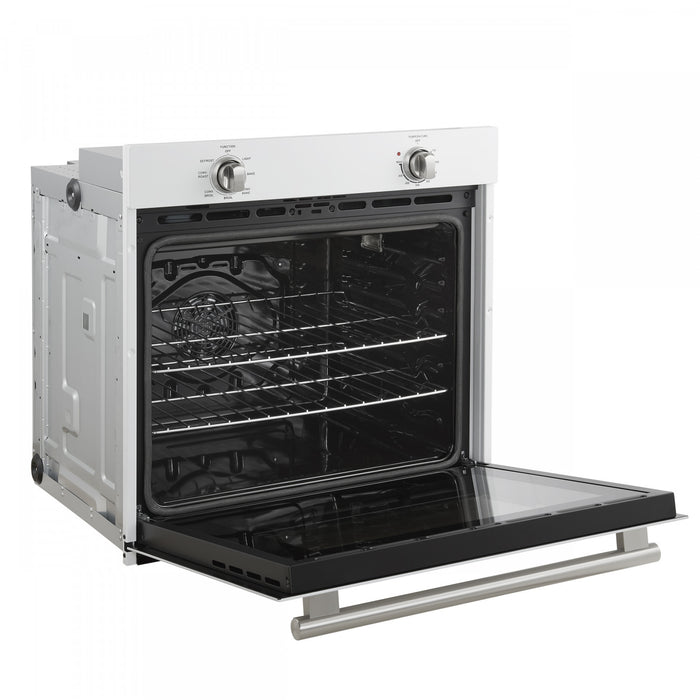 Forno Vomero 30\" Single Wall Oven in White, 5 cu.ft. Convection Oven - FBOEL1370-30WHT