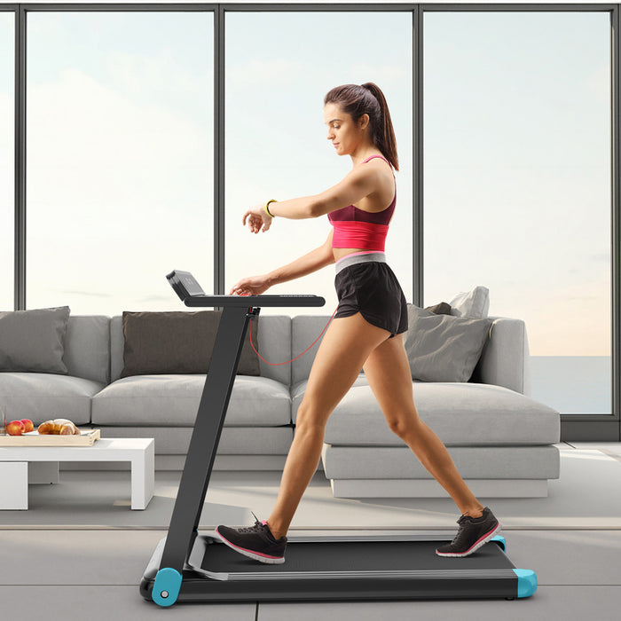 Costway Folding Electric Treadmill Compact Walking Running Machine W/app Control Speaker