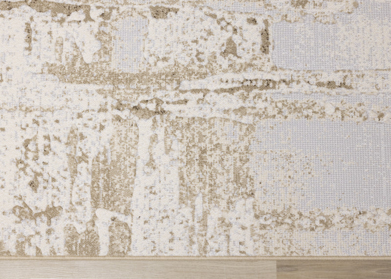 Isabelle Distressed Cream Area Rug - 7'10\" x 10'10\"