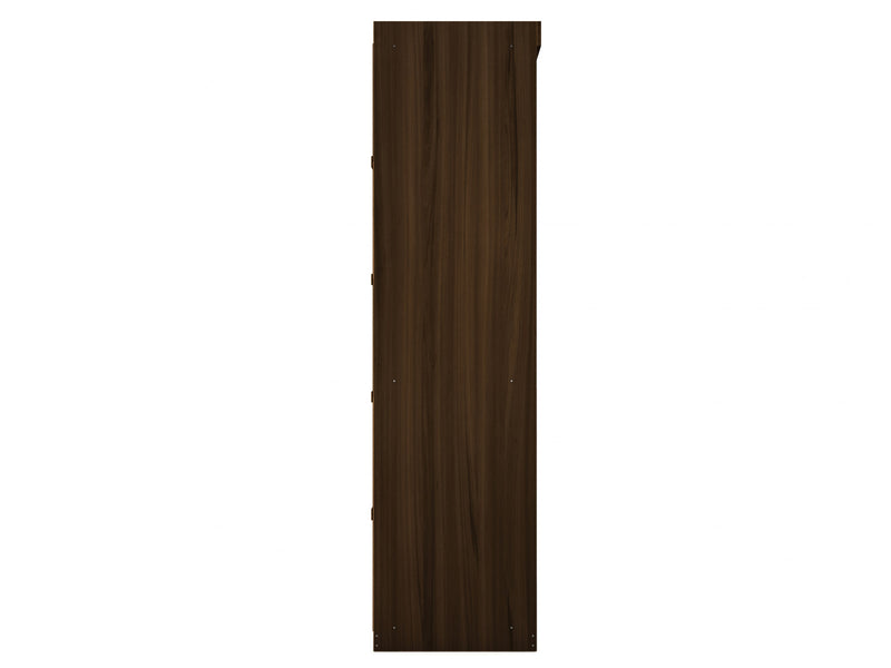 Mulberry Contemporary Modern 36\" Wardrobe Closet in Chestnut Brown - Set of 3