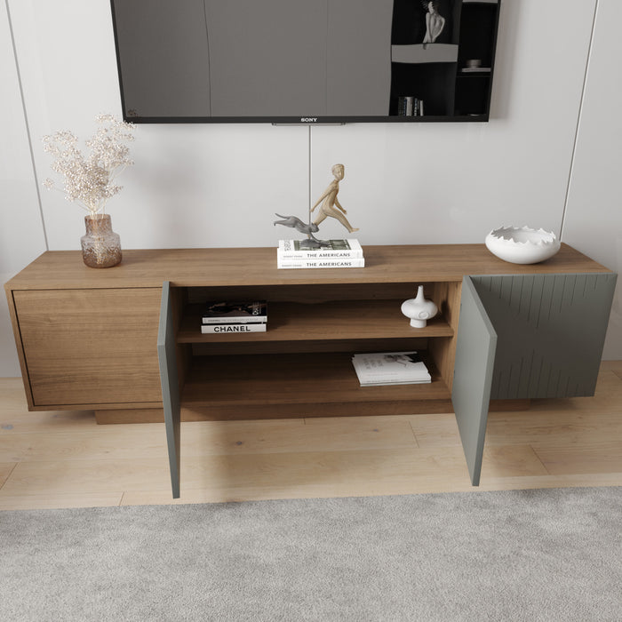 Nordika Riva 72\" TV Stand - Walnut