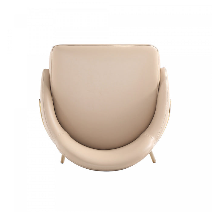 Gracie Modern Metal Upholstered Barstool in Tan and Gold - Set of 3