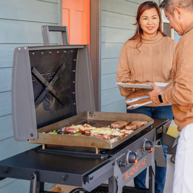 Blackstone 28\" Iron Forged Griddle With Hood - 2311CA