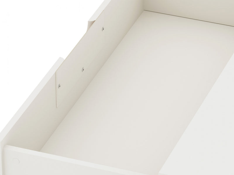 Rockefeller Mid-Century Modern 35\" Dresser in White (3-Drawer) - Set of 2