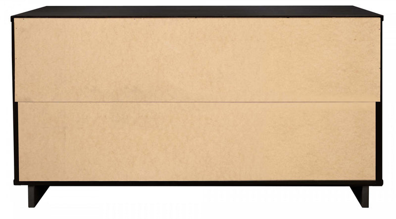 Granville Modern 55\" Dresser in Black (6-Drawer)