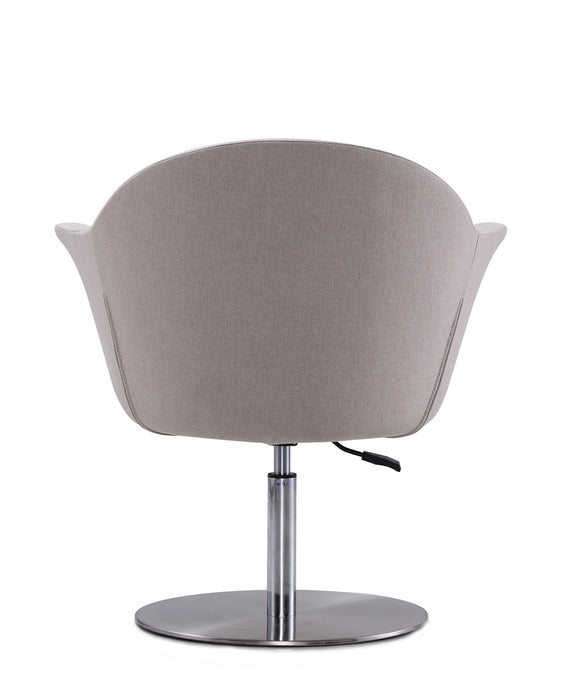 Voyager Modern Woven Blend Swivel Lounge Chair in Barley - Set of 2