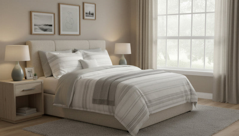 Linden 5-Piece Queen/Double Clipped Jacquard Comforter Set 