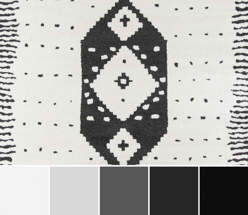 Lyra Contemporary 2'3\" x 7'6\" Runner Rug in Ivory Indoor Area Rug