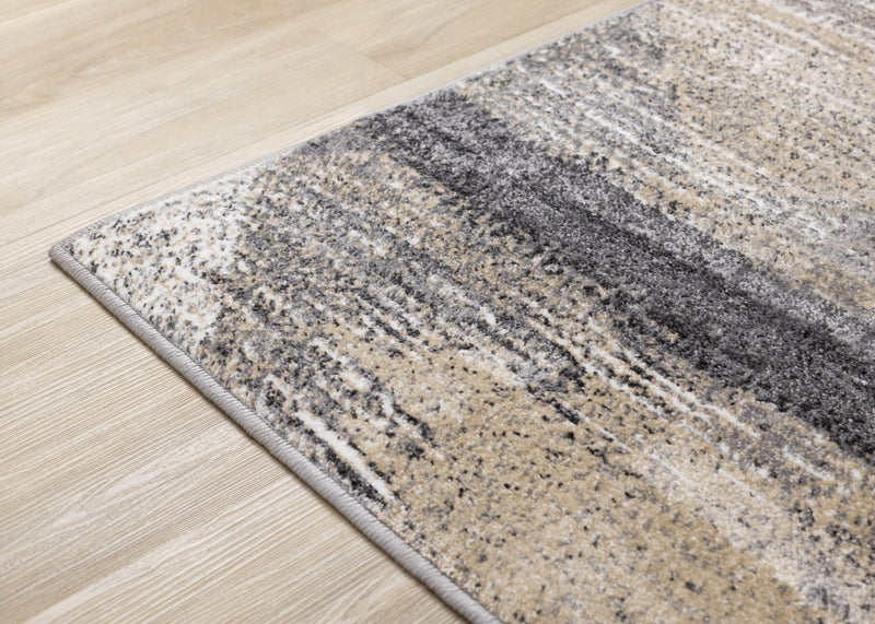 Dayton Grey Beige White Distressed Diamond Pattern Rug, 7'10\" x 10'6\" Indoor Area Rug