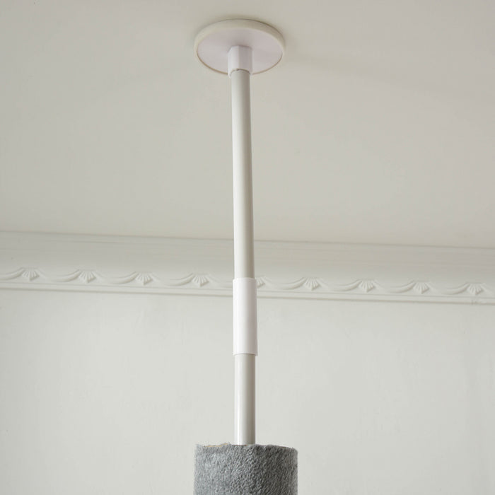 Pawhut 4-tier Floor To Ceiling Cat Tree, Tall Cat Tower With Scratching Post, Plush Padding, Toy Ball, Cat Condo For Indoor Cats, Light Grey