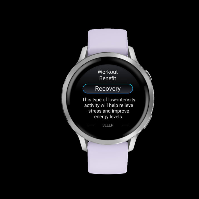 Garmin Venu 4 41mm Silver Periwinkle Wellness Smartwatch - Activity Tracker, HRV Status, Pulse Ox, Women's Health, Multi-Band GPS, Daily Workouts
