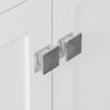 Felix 60 Inch Modern Double Bathroom Vanity with Ceramic Sink & Storage Cabinet, White | Meuble de salle de bain double moderne Felix 60 pouces avec lavabo ceramique et rangement, blanc