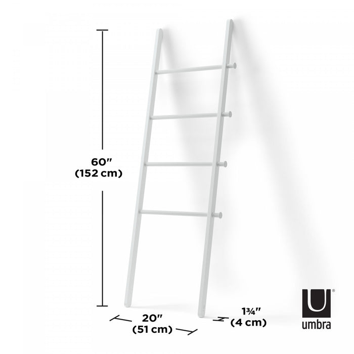 Umbra Modern Poplar Leana Ladder Coat Rack - White