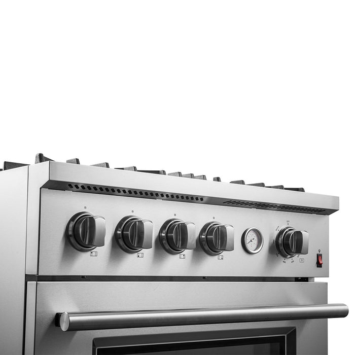 Forno Marco 30-inch Gas Range Stainless Steel, 4.32 cu.ft. -FFSGS6277-30