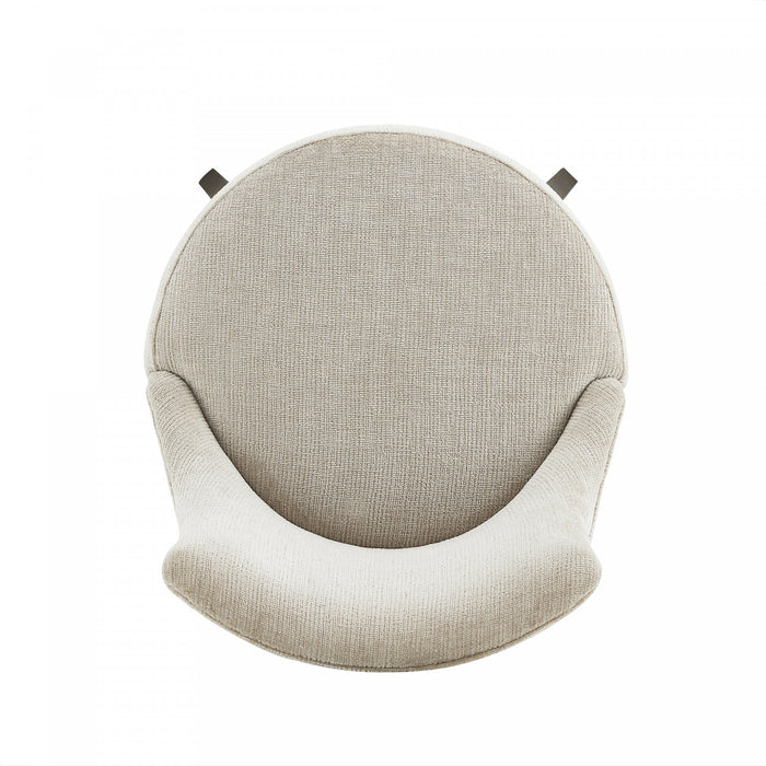 Lucia Modern Chenille Wood Upholstered Barstool in Natural - Set of 2