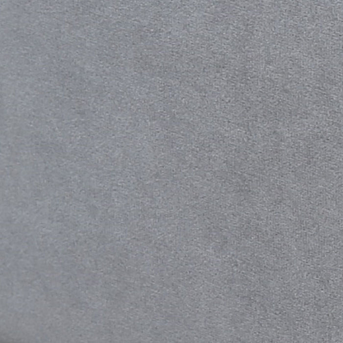 Heather Mid-Century Modern Velvet Upholstered Full Bed in Gray and Gold