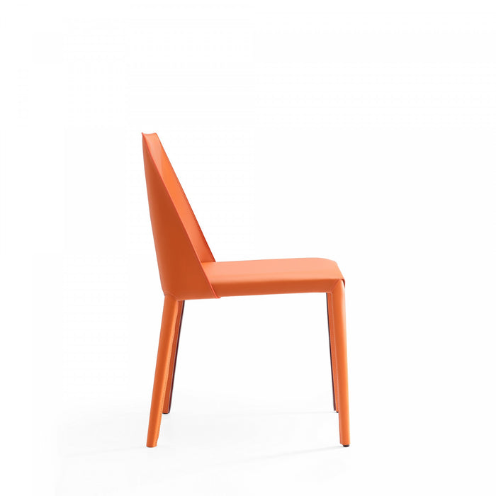 Paris Modern 8-Piece Dining Chair Set in Coral