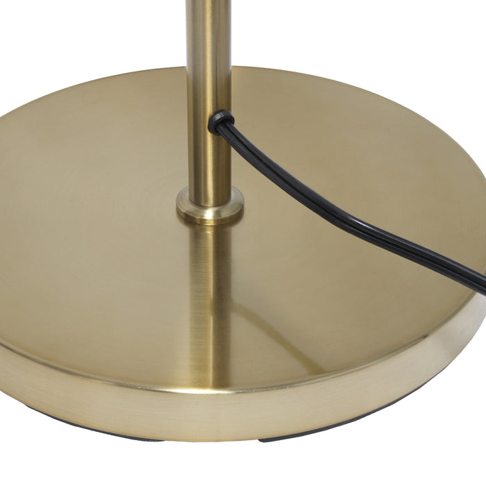 Liam Modern 2 Light Floor Lamp, Gold, 66\"H