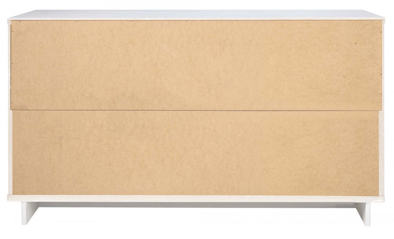Granville Modern 55\" Dresser in White (6-Drawer)