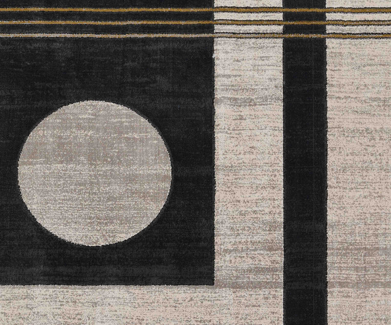 Erisa Contemporary 7'9\" x 9'10\" Area Rug in Grey Indoor Area Rug