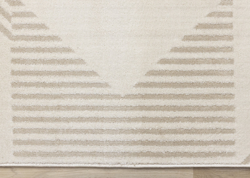 Hudson Modern Geometric Cream Beige Area Rug - 7'10\" x 10'6\"