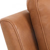 Bellamy 58 in. Leather Match Power Reclining Loveseat with Adjustable Headrest and USB - Cognac | Causeuse inclinable electrique Bellamy de 58 po en cuir assorti avec appuie-tete ajustable et USB - Cognac