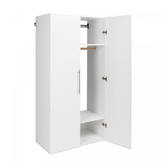 Hangups 2-shelf Wardrobe Storage Cabinet - White