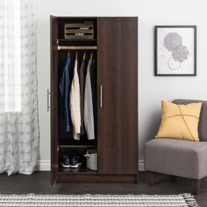 Elite 32\" Wardrobe Cabinet - Espresso