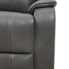 Marlow 37 in. Leather Match Power Glider Recliner with USB/USB-C - Charcoal | Fauteuil inclinable electrique a mouvement coulissant Marlow de 37 po en cuir assorti avec USB/USB-C - Charbon