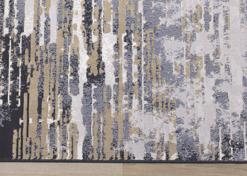 Isabelle Distressed Blue Area Rug - 7'10\" x 10'10\"