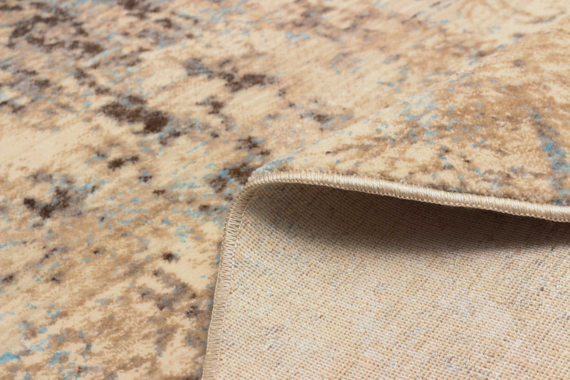 Malia Traditional 5'0\" x 5'0\" Area Rug in Blue Indoor Area Rug