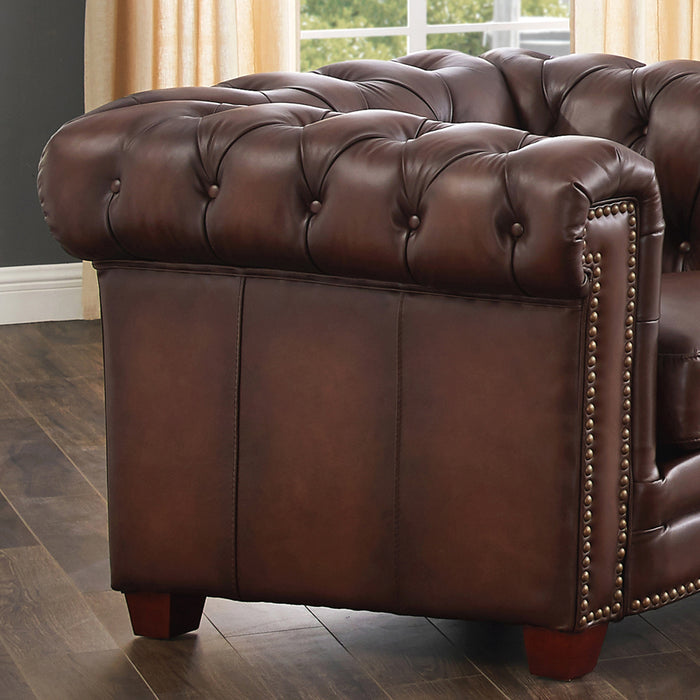 Hydeline Standwood Leather Chair - Brown