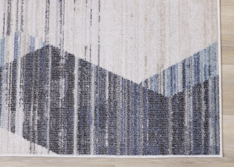 Fitzgerald Distressed Geometric Area Rug - 5'3\" x 7'7\"