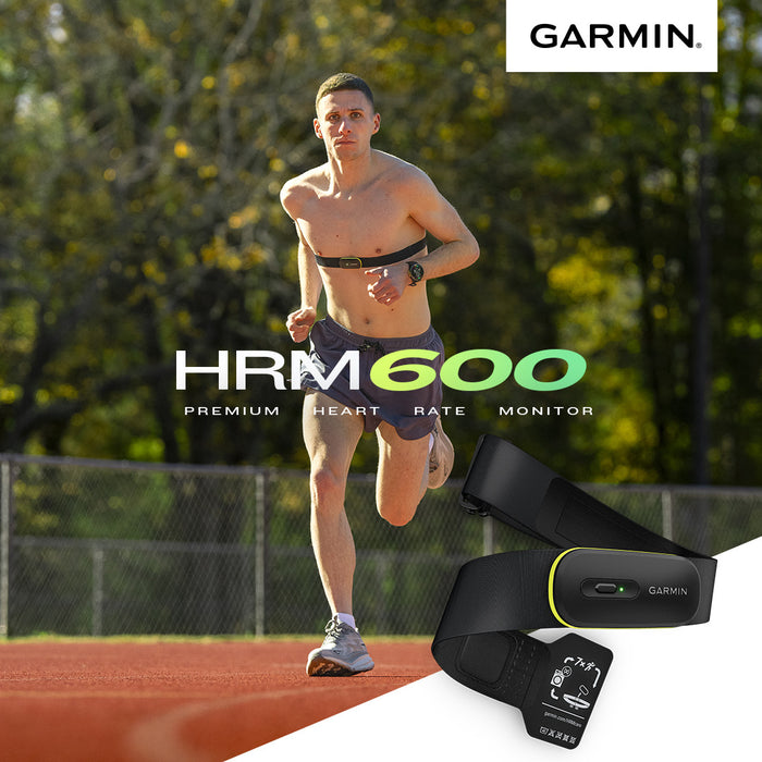Garmin Hrm 600 Heart Rate Monitor M-xl, Black/yellow, Running Dynamics, Fitness Tracker, 2-month Battery, Bluetooth, Ant+