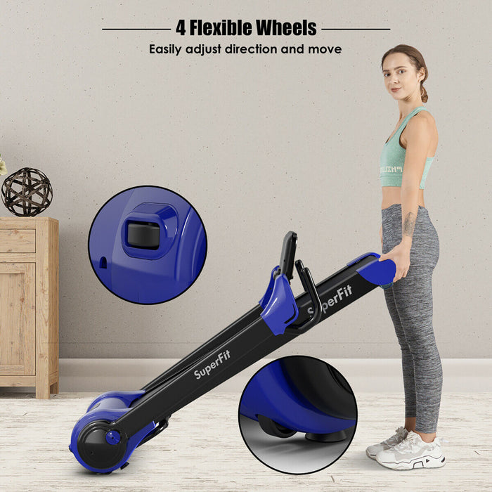 Superfit 2.25hp Folding Electric Motorized Treadmill W/ Speaker
