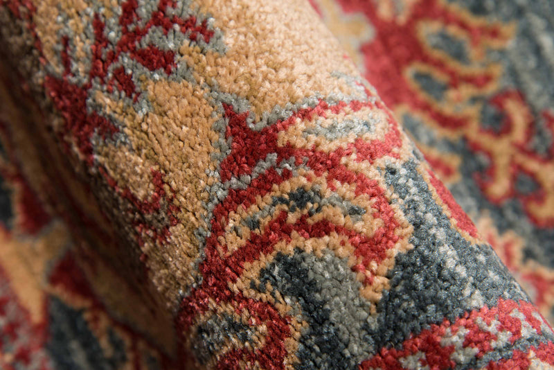Lena Traditional 2'3\" x 7'6\" Runner Rug in Blue Indoor Area Rug