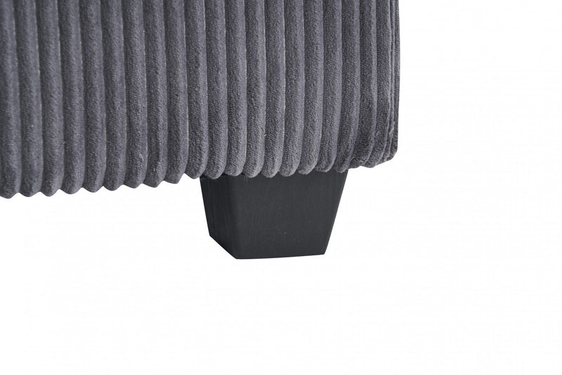 Liam 46.9\" Modern indoor corduroy sofa with 2 soft cushions ,Grey Sofa