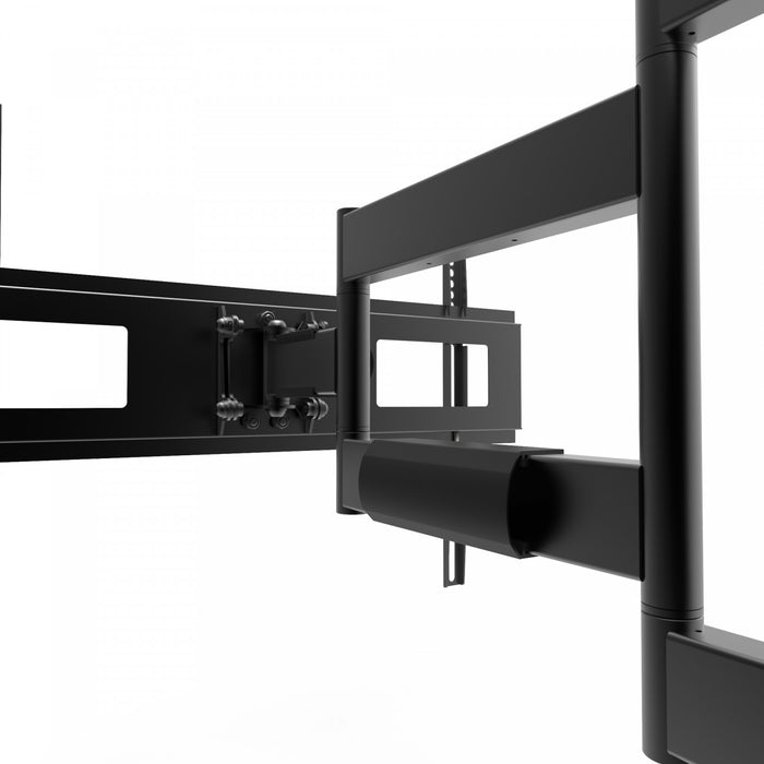 Kanto R500 Low Profile Recessed In-Wall Full Motion TV Mount for 46\" - 80\" TVs, Black