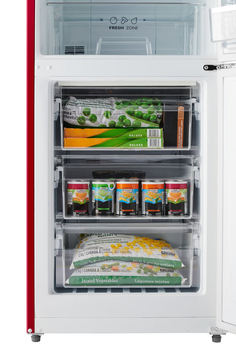 iio 11 Cu. Ft. Bottom-Freezer Retro Refrigerator - ALBR1372R-R