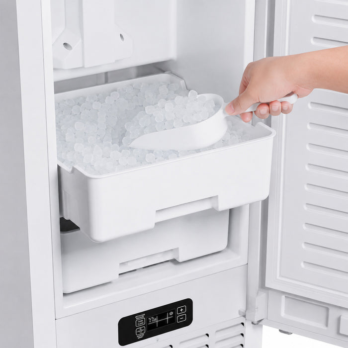 Forno Cristallo 15 Inch Freestanding/Undercounter Ice maker, 66.1 lbs White -FIMBI7307-15WHT Ice Maker