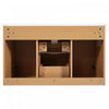 Aiden 36-Inch Wall-Mounted Bathroom Vanity with Soft-Close Storage and Ceramic Sink,Wood | Aiden meuble de salle de bain mural 36 pouces avec rangement a fermeture douce et vasque en ceramique, bois