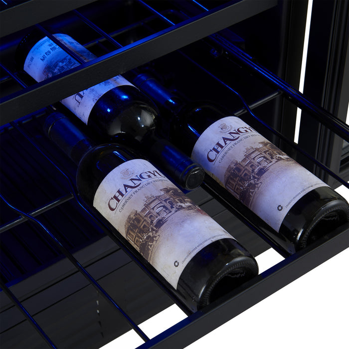 Forno Bacchino 24\" Wine Cooler, White,51 Bottle Capacity, Built-In or Freestanding-FWCDR6634-24WHT